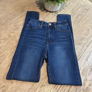 KanCan Blue Stretch Denim High Waisted Skinny Jeans Size 1/24